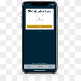 Columbia Bank App Preview - Smartphone, HD Png Download - equal housing lender png