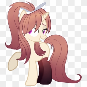 1642331 Artistbeashay Bow Clothes Doki Doki Literature - My Little Pony Doki Doki Literature Club, HD Png Download - doki doki literature club monika png