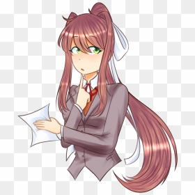 Cartoon, HD Png Download - doki doki literature club monika png