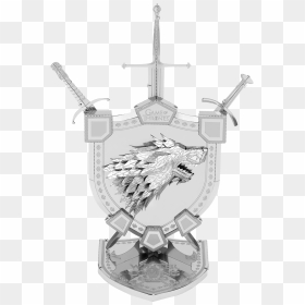 House Stark Sigil - Game Of Thrones Metal Earth, HD Png Download - stark sigil png