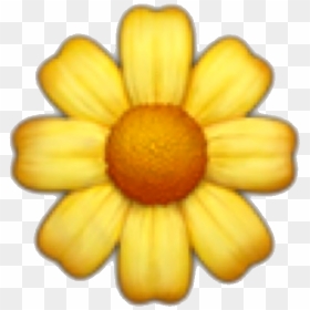 Iphone Yellow Flower Emoji, HD Png Download - plant emoji png