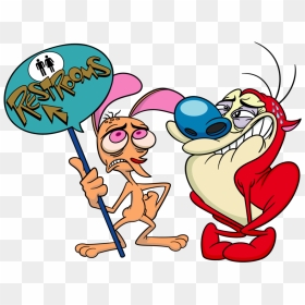 Ren And Stimpy Bathroom Sign - Nickelodeon Studios Ren And Stimpy, HD Png Download - ren and stimpy png