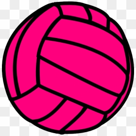 Pink Volleyball Outlines Clipart Banner Freeuse - Neon Volleyball Clipart, HD Png Download - soccer ball outline png