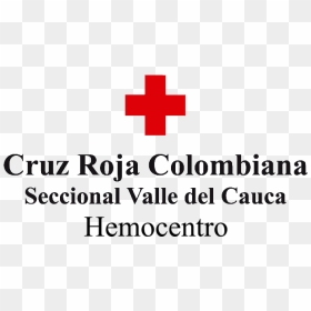 Cruz Roja Banco De Sangre Valle Del Cauca - Cruz Roja Colombiana, HD Png Download - cruz roja png