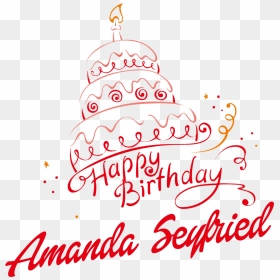 Amanda Seyfried Happy Birthday Vector Cake Name Png - Happy Birthday Randy Orton, Transparent Png - amanda seyfried png