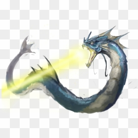 Clip Art Freeuse Gyarados Drawing Realistic - Realistic Dragon Png, Transparent Png - realistic dragon png