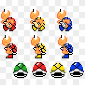 Koopa Troopa Pixel Art, HD Png Download - koopa troopa png