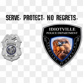 Idiotville Police Department, HD Png Download - police shield png