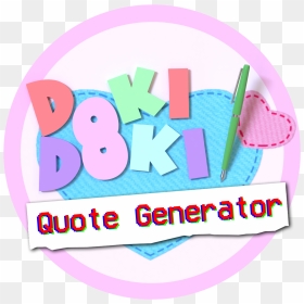 Doki Doki Literature Club Logo Png, Transparent Png - monika doki doki png