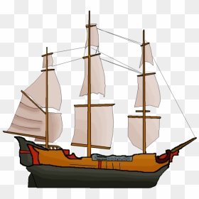 Large Pirate Ship Image - Pirate Ship Sprite Transparent, HD Png Download - pirate boat png