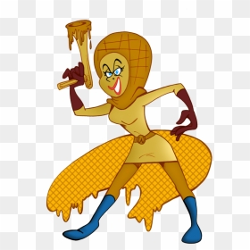 Waffles Clipart Angry - Waffle Woman, HD Png Download - ren and stimpy png