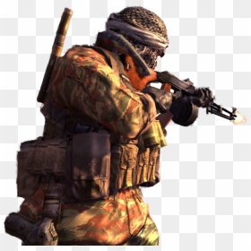 Terrorist Firing Evo Evolutionary - Call Of Duty 4 Modern, HD Png Download - call of duty advanced warfare png