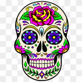 Cuisine Death Mexican Calavera Ornament Dead Of Clipart - Day Of The Dead Calaveras, HD Png Download - dead face png