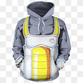 Dragon Ball Z Saiyan Armor Hoodie, HD Png Download - suit of armor png