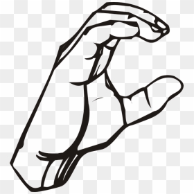 Cartoon Peace Sign Hand 27, Buy Clip Art - Sign Language Letters C, HD Png Download - peace hand png