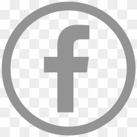 Facebook Logo Gray Png , Png Download - Cross, Transparent Png - facebook logo black png