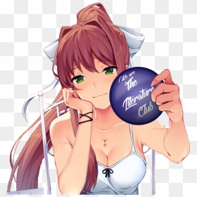 Monika Is Best Girl, HD Png Download - doki doki literature club monika png