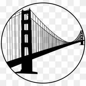 Golden Gate Bridge Silhouette Png - Golden Gate National Recreation Area, Transparent Png - golden gate bridge silhouette png