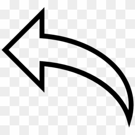 Flecha Hacia Atras Png, Transparent Png - black curved arrow png