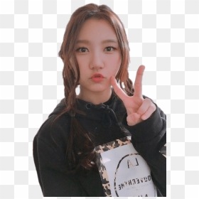 Pristin Sungyeon Peace Sign, HD Png Download - peace hand png