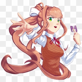 Ddlc Monika Danganronpa V3, HD Png Download - monika doki doki png