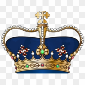Transparent Gold Crown Png Vector - Blue King Crown Vector, Png Download - gold glitter crown png