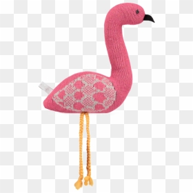 Knitted Pink Flamingo - Greater Flamingo, HD Png Download - pink flamingo png