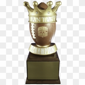 Fantasy Football Crown Small Perpetual Trophy - Trophy, HD Png Download - football trophy png
