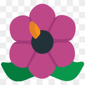 Hibiscus Emoji Clipart - Impatiens, HD Png Download - plant emoji png