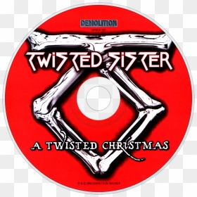 Twisted Sister A Twisted Christmas Cd Disc Image - Label, HD Png Download - twisted sister logo png