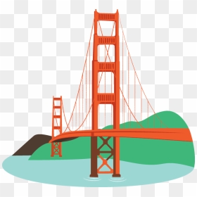 Picture Freeuse Library Bridge The Gap Clipart - Golden Gate Bridge, HD Png Download - golden gate bridge silhouette png