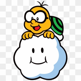 Paper Shin A - Lakitu Mario 2d, HD Png Download - lakitu png