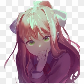 #monika #justmonika #ddlc #monika #dokidoki #dokidokiforever - Doki Doki Literature Club Monika, HD Png Download - monika doki doki png