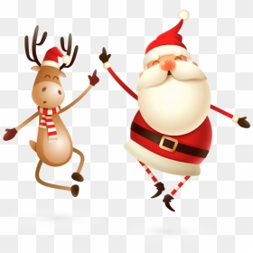 Santa Clapping, HD Png Download - santa head png