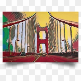 Visual Arts, HD Png Download - golden gate bridge silhouette png
