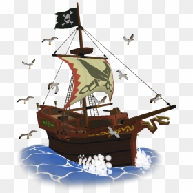 Download Zip Archive - Caravel, HD Png Download - pirate boat png