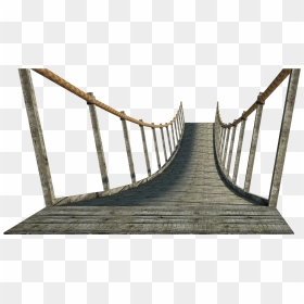 Broken Bridge Clipart Rope - Transparent Rope Bridge Png, Png Download - golden gate bridge silhouette png