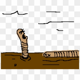 Worms In Dirt Clipart - Earthworm Death In Cartoon, HD Png Download - dirt stain png