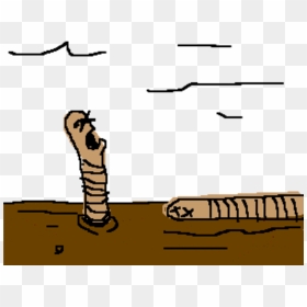 Worms In Dirt Clipart - Earthworm Death In Cartoon, HD Png Download - dirt stain png