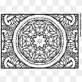 Mandala 17mandala Easy Coloring Page Free Mandala Vector - Circle, HD Png Download - coloring png
