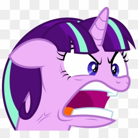 Vulture Vector Angry - Starlight Glimmer Quiet, HD Png Download - angry vein png