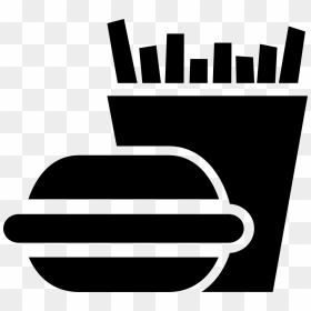 Burger And Fries - Burger And Fries Icon Png, Transparent Png - burger and fries png