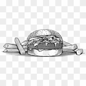 Bd Burger Fries - Illustration, HD Png Download - burger and fries png