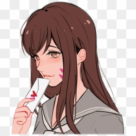 Dva From - Matching Couple Anime Pfp, HD Png Download - genji face png