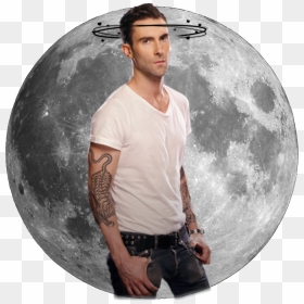 #adam Levine - Transparent Background Full Moon Png, Png Download - adam levine png