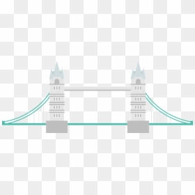 Tower Bridge Clipart - Church, HD Png Download - golden gate bridge silhouette png