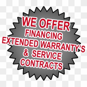 We Offer Financing Extended Warranty"s & Service Contracts - Illustration, HD Png Download - sale starburst png