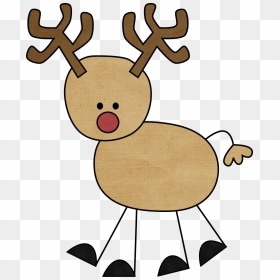 Reindeer Drawing For Kids, HD Png Download - santa head png