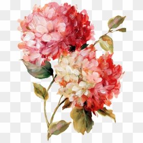 Flower Chalk Art Png - Watercolor Flower Painting Transparent, Png Download - flower art png