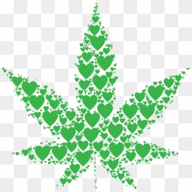 Christmas - Cannabis Leaf Free Clipart, HD Png Download - weed bong png